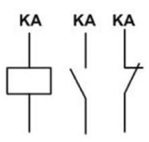 中间继电器的文字图形符号