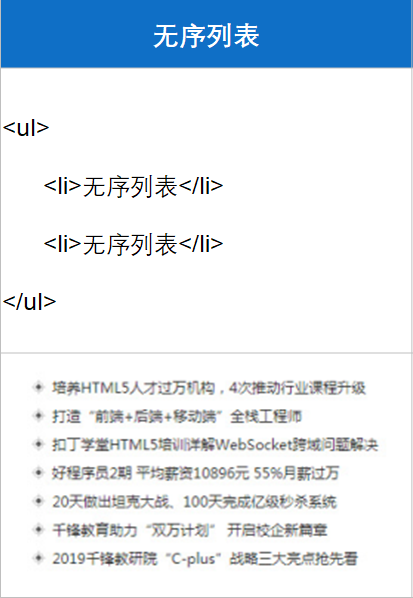 列表-无序、有序、自定义列表